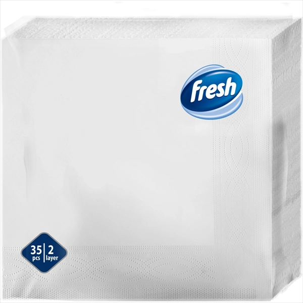FRESH PAPIRNA SALVETA BELA 2 SLOJA 33X33CM 35KOM