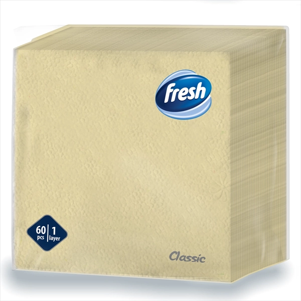 FRESH PAPIRNA SALVETA CLASSIC PASTEL MIX 1 SLOJ 33X33CM 60KOM