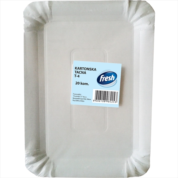 FRESH PAPIRNI TANJIR T-4 20KOM