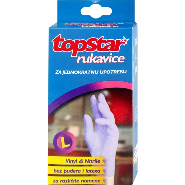 TOP STAR RUKAVICE VINIL 10 L