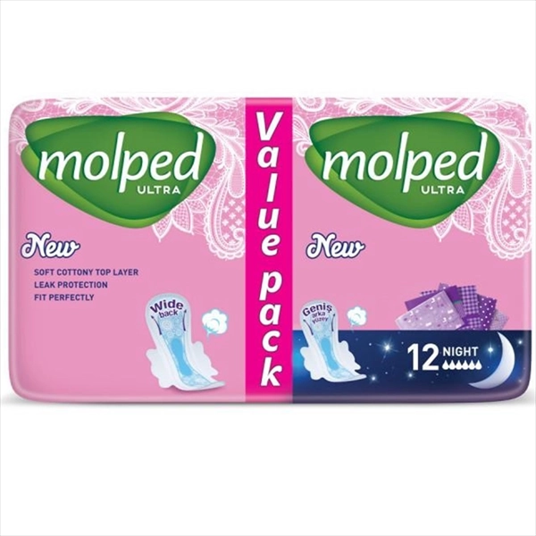 MOLPED HIGIJENSKI ULOŠCI ULTRA NIGHT EXTRA LONG 12KOM