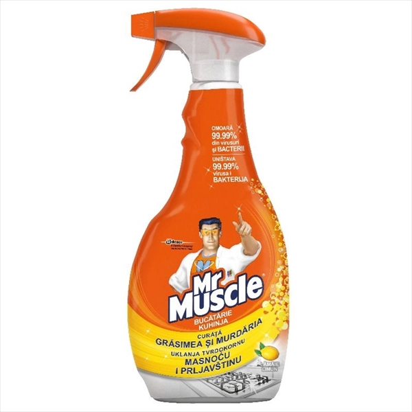 MR.MUSCLE SPREJ ZA ČIŠĆENJE KUHINJE LIMUN 750ML