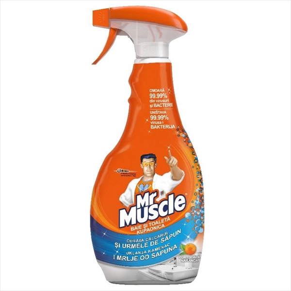 MR.MUSCLE SPREJ ZA ČIŠĆENJE KUPATILA MANDARINA 750ML