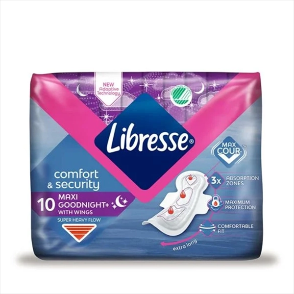 LIBRESSE HIGIJENSKI ULOŠCI MAXI GOODNIGHT 10KOM