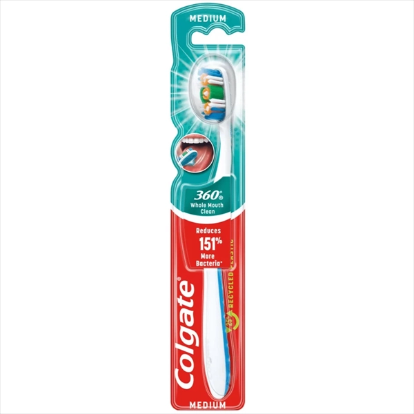 COLGATE ČETKICA ZA ZUBE 360 WHOLE MOUTH CLEAN MEDIUM 1KOM