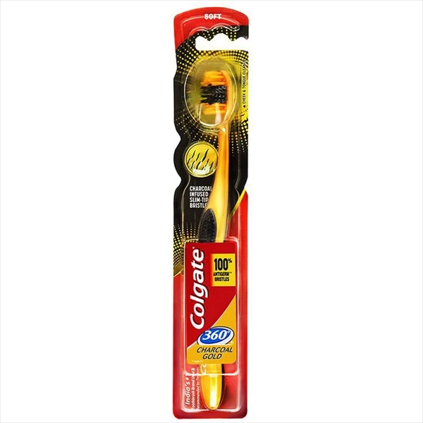 COLGATE ČETKICA ZA ZUBE 360 CHARCOAL GOLD SOFT 1KOM