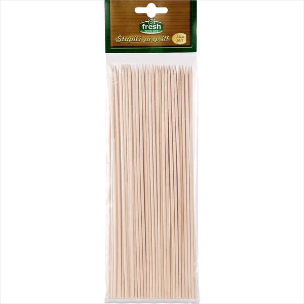 FRESH ŠTAPIĆI ZA GRILL 25CM 50KOM