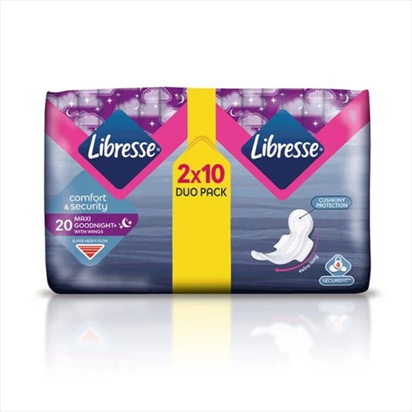 LIBRESSE HIGIJENSKI ULOŠCI MAXI GOODNIGHT DUO 20KOM