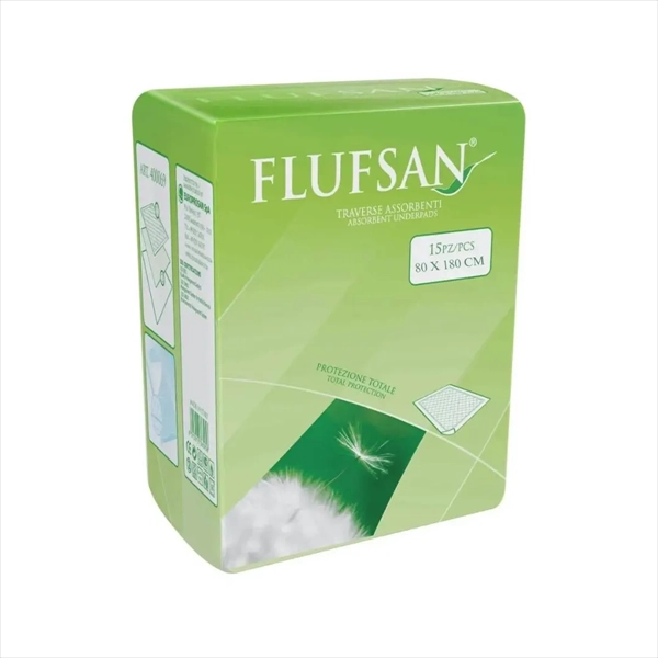 FLUFSAN NEPROMOČIVA PROSTIRKA ZA KREVET 80x180CM 15KOM