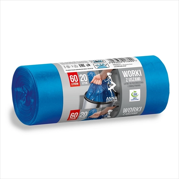 ANNA KESE ZA SMEĆE PLAVE 60L 20KOM