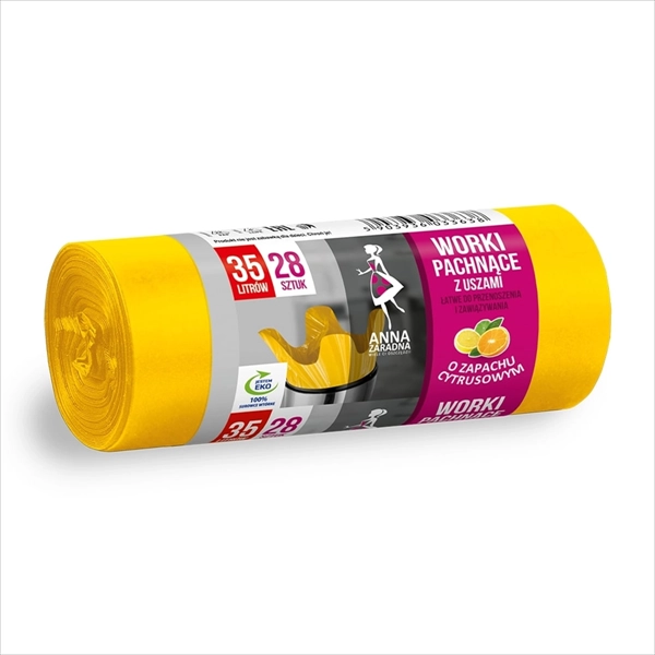 ANNA KESE ZA SMEĆE LIMUN 35L 28KOM