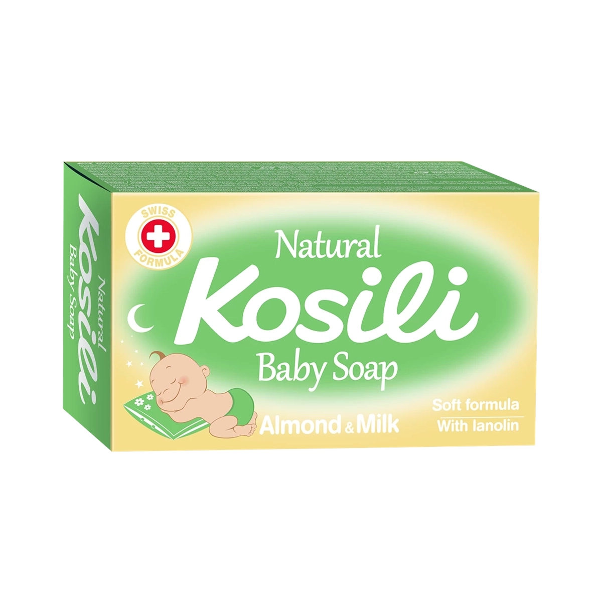 KOSILI SAPUN ZA BEBE NATURAL BADEM I MLEKO ZELENI 75G