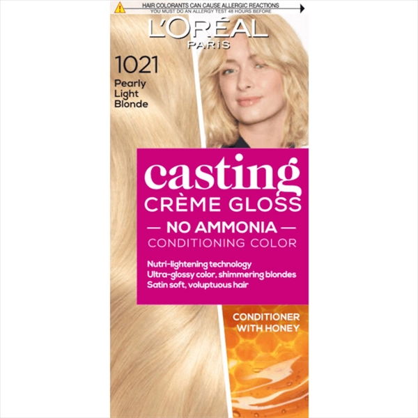 L'OREAL BOJA ZA KOSU CASTING CREME GLOSS 1021 PEARLY LIGHT BLONDE