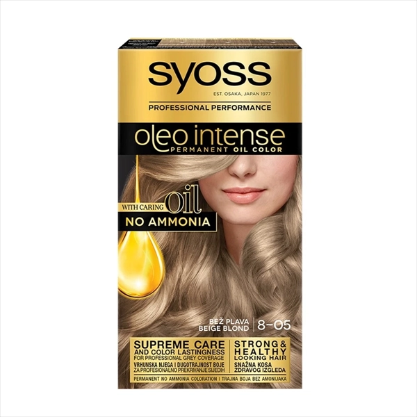 SYOSS OLEO INTENSE BOJA ZA KOSU 8-05 BEŽ PLAVA