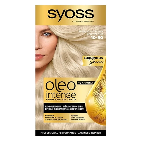 SYOSS OLEO INTENSE BOJA ZA KOSU 10-50 PEPELJASTO PLAVA