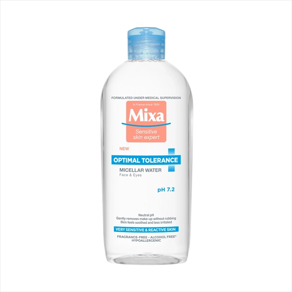 MIXA MICELARNA VODA ZA LICE ZA OSETLJIVU KOŽU OPTIMAL TOLERANCE 400ML
