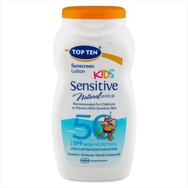 TOP TEN SUN DEČIJI LOSION ZA ZAŠTITU OD SUNCA SENSITIVE SPF50 200ML