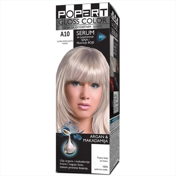 STILL POPART GLOSS COLOR BOJA ZA KOSU A10 ULTRA PEPELJASTO PLAVA