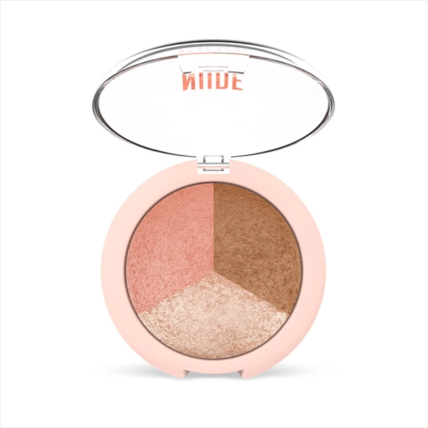 GOLDEN ROSE KAMENI PUDER NUDE LOOK BAKED TRIO FACE POWDER