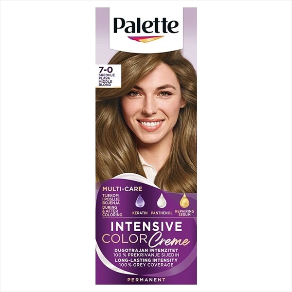 PALETTE INTENSIVE COLOR CREME BOJA ZA KOSU 7-0 (N6) SREDNJE PLAVA
