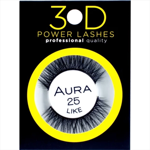 AURA VEŠTAČKE TREPAVICE 3D POWER LASHES 25 LIKE