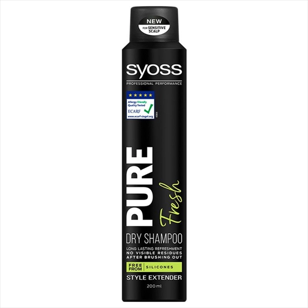 SYOSS ŠAMPON ZA SUVO PRANJE KOSE PURE FRESH 200ML