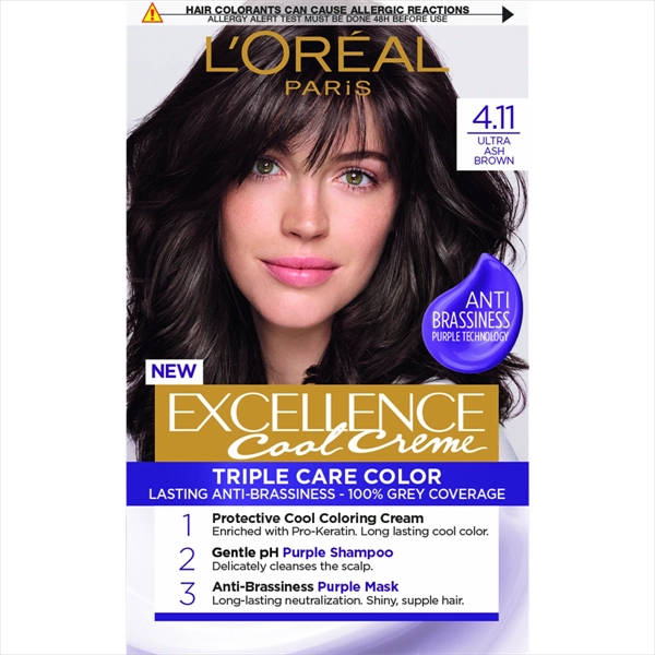 L'OREAL BOJA ZA KOSU EXCELLENCE 4.11 ULTRA ASH BROWN