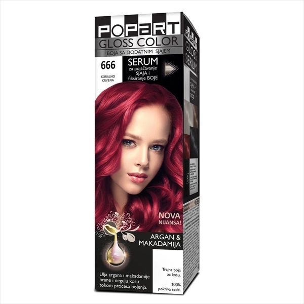 STILL POPART GLOSS COLOR BOJA ZA KOSU 666 KORALNO CRVENA