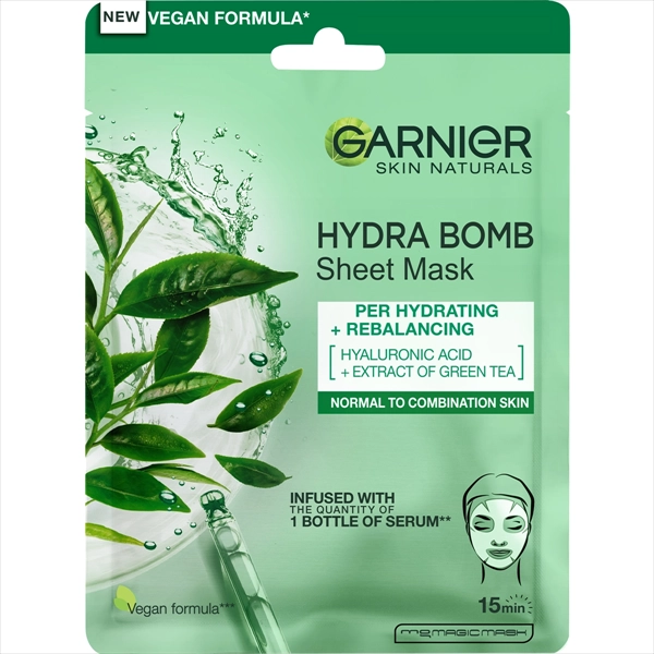 GARNIER SKIN NATURALS MASKA ZA LICE U MARAM.HYDRA BOMB GREEN TEA 32G