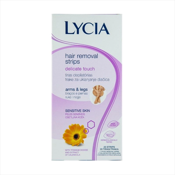 LYCIA TRAKE ZA DEPILACIJU RUKU I NOGU DELICATE TOUCH 20KOM