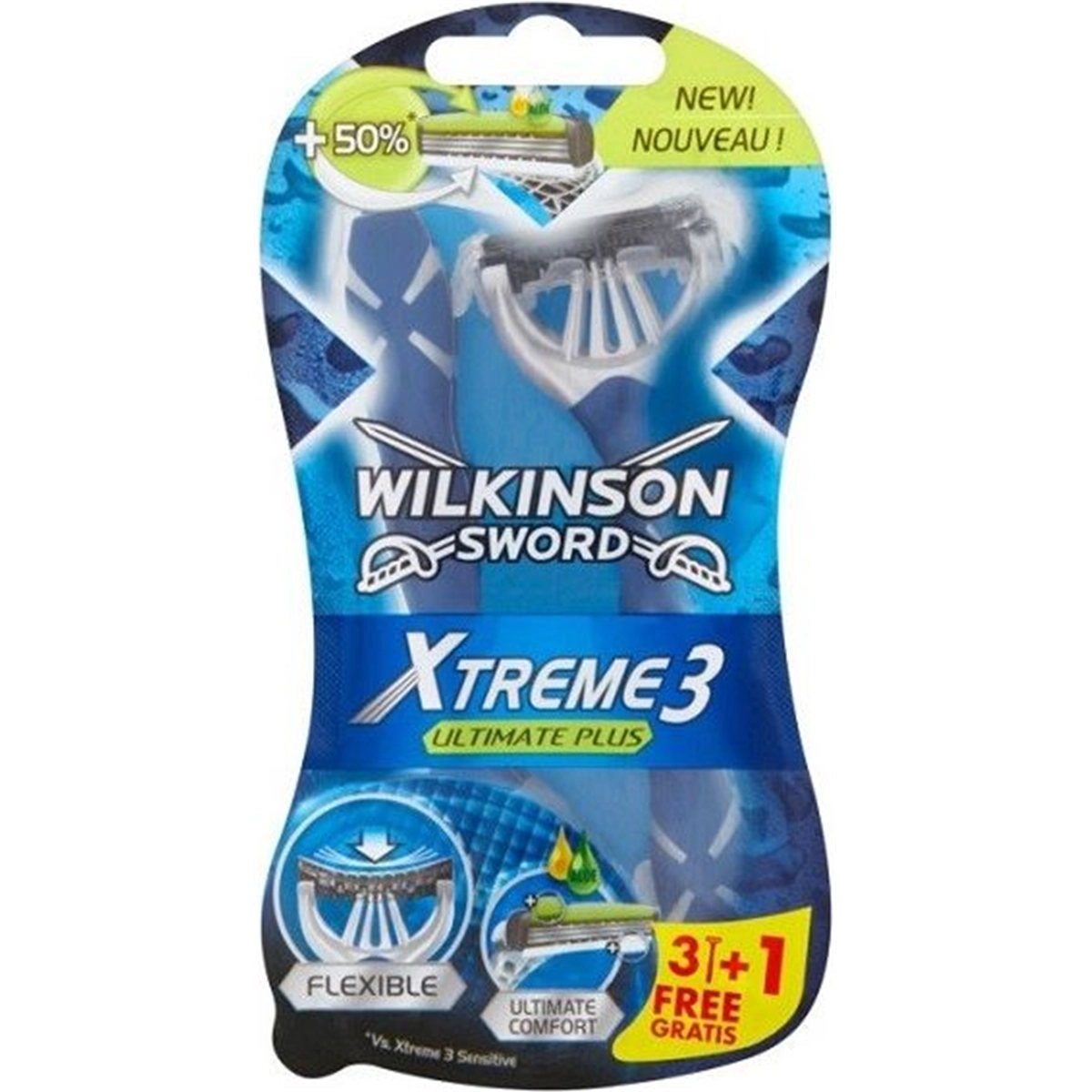 WILKINSON JEDNOKRATNI BRIJAČ XTREME 3 ULTIMATE PLUS 3+1KOM