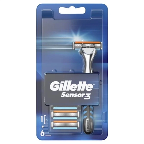 GILLETTE BRIJAČ SENSOR 3 DRŠKA + 6 DOPUNA
