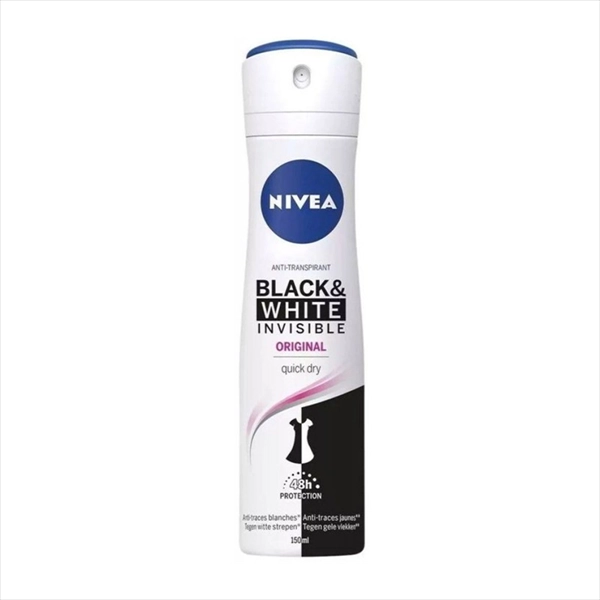 NIVEA DEO SPREJ BLACK&WHITE INVISIBLE ORIGINAL WOMEN 150ML