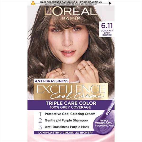 L'OREAL BOJA ZA KOSU EXCELLENCE 6.11 ULTRA ASH DARK BLONDE