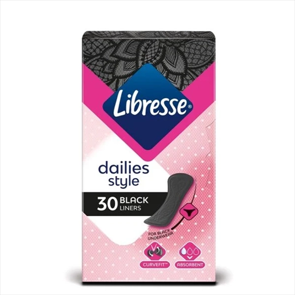 LIBRESSE DNEVNI HIGIJENSKI ULOŠCI NORMAL CRNI 30KOM