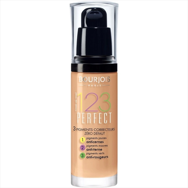 BOURJOIS TEČNI PUDER 123 PERFECT FOUNDATION 55 DARK BIEGE 30ML