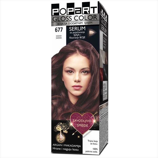 STILL POPART GLOSS COLOR BOJA ZA KOSU 677 KAKAO SMEĐA