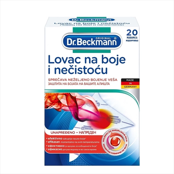 DR.BECKMANN LOVAC NA BOJE I NEČISTOĆU 20KOM