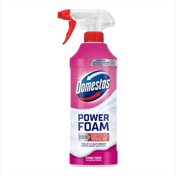 DOMESTOS PENA ZA ČIŠĆ. KUPATILA POWER FOAM FLORAL FRESH PUMPICA 435ML