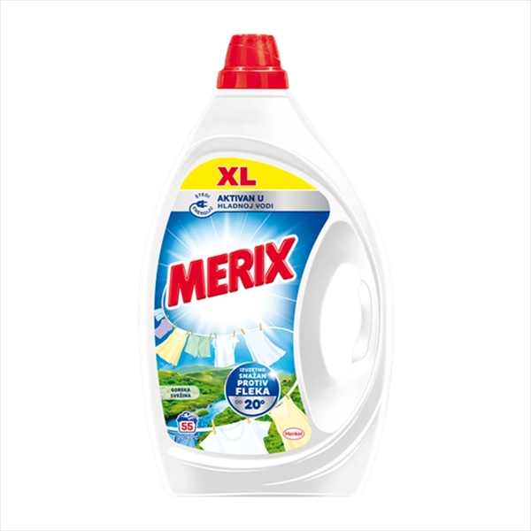 MERIX TEČNI DETERDŽENT ZA VEŠ GORSKA SVEŽINA 55 PRANJA  2.475L