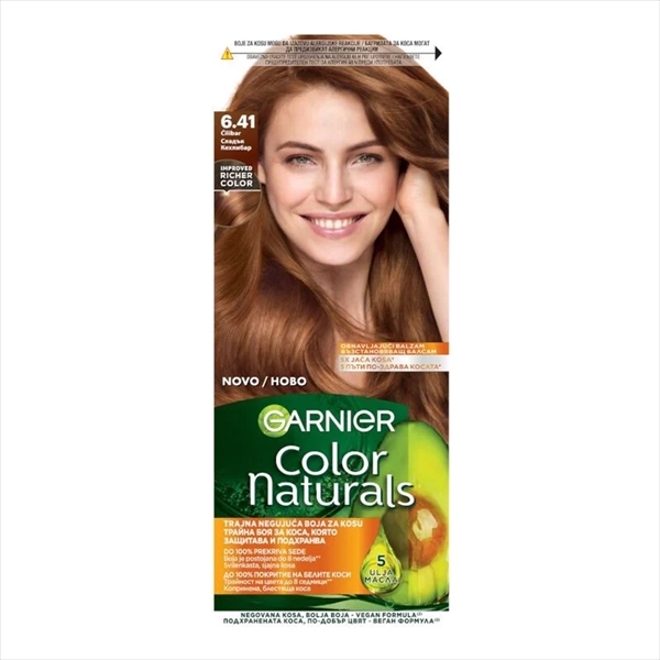 GARNIER COLOR NATURALS BOJA ZA KOSU 6.41 ĆILIBAR
