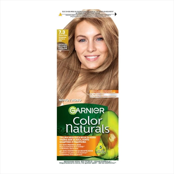 GARNIER COLOR NATURALS BOJA ZA KOSU 7.3 ZLATNO PLAVA