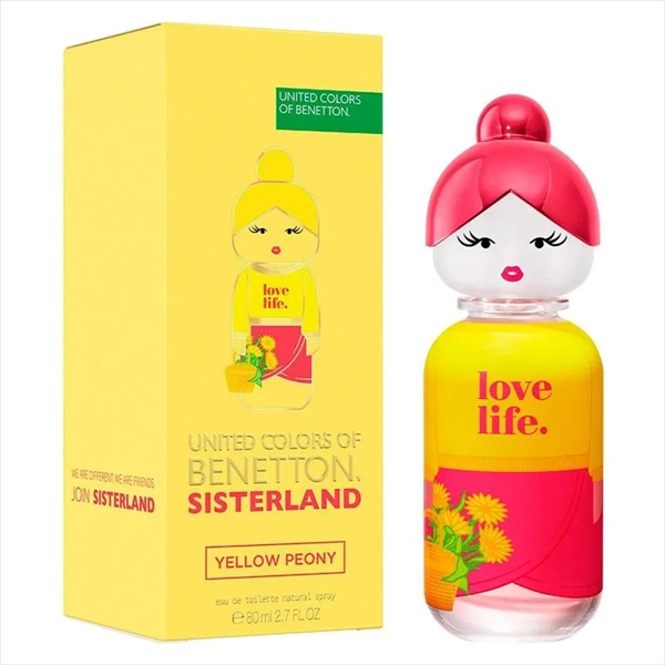 BENETTON SISTERLAND YELOW PEONY EDT WOMEN 80ML