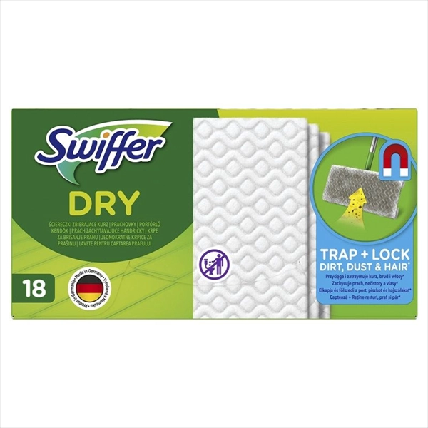 SWIFFER DOPUNA ZA DRY+WET KIT JEDNOKRATNE SUVE KRPE ZA POD 18KOM