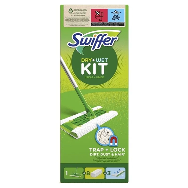 SWIFFER SET ZA BRISANJE PODOVA DRY+WET KIT