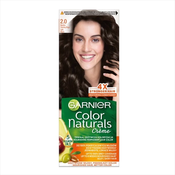 GARNIER COLOR NATURALS BOJA ZA KOSU 2.0 SOFT BLACK