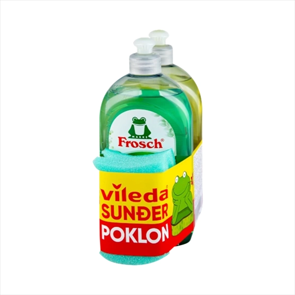 FROSCH DTG ZA SUDOVE GREEN LEMON 500ML+YELLOW LEMON 500ML+SUNĐER