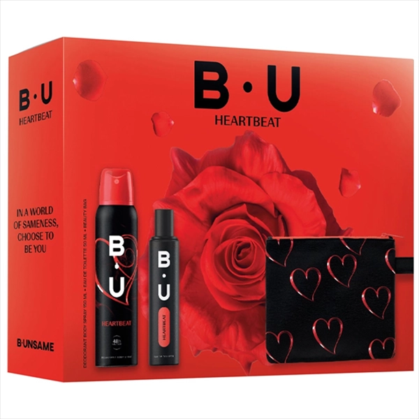 BU SET HEARTBEAT WOMEN (EDT 50ML + DEO SPREJ 150ML + NESESER)