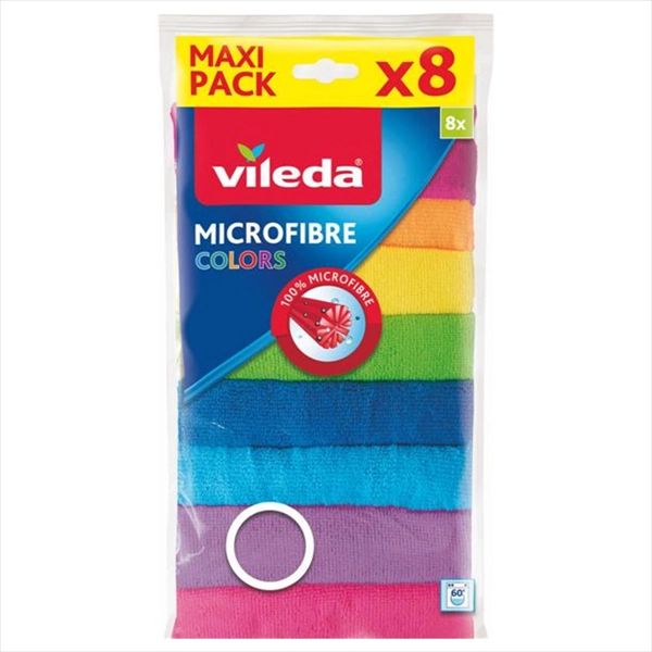 VILEDA MAGIČNA KRPA MICROFIBRE COLORS 8KOM