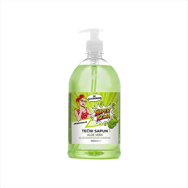 SUPER KEWA TEČNI SAPUN ALOE VERA 500ML